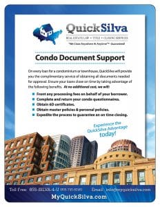 Condo Document Support flyer