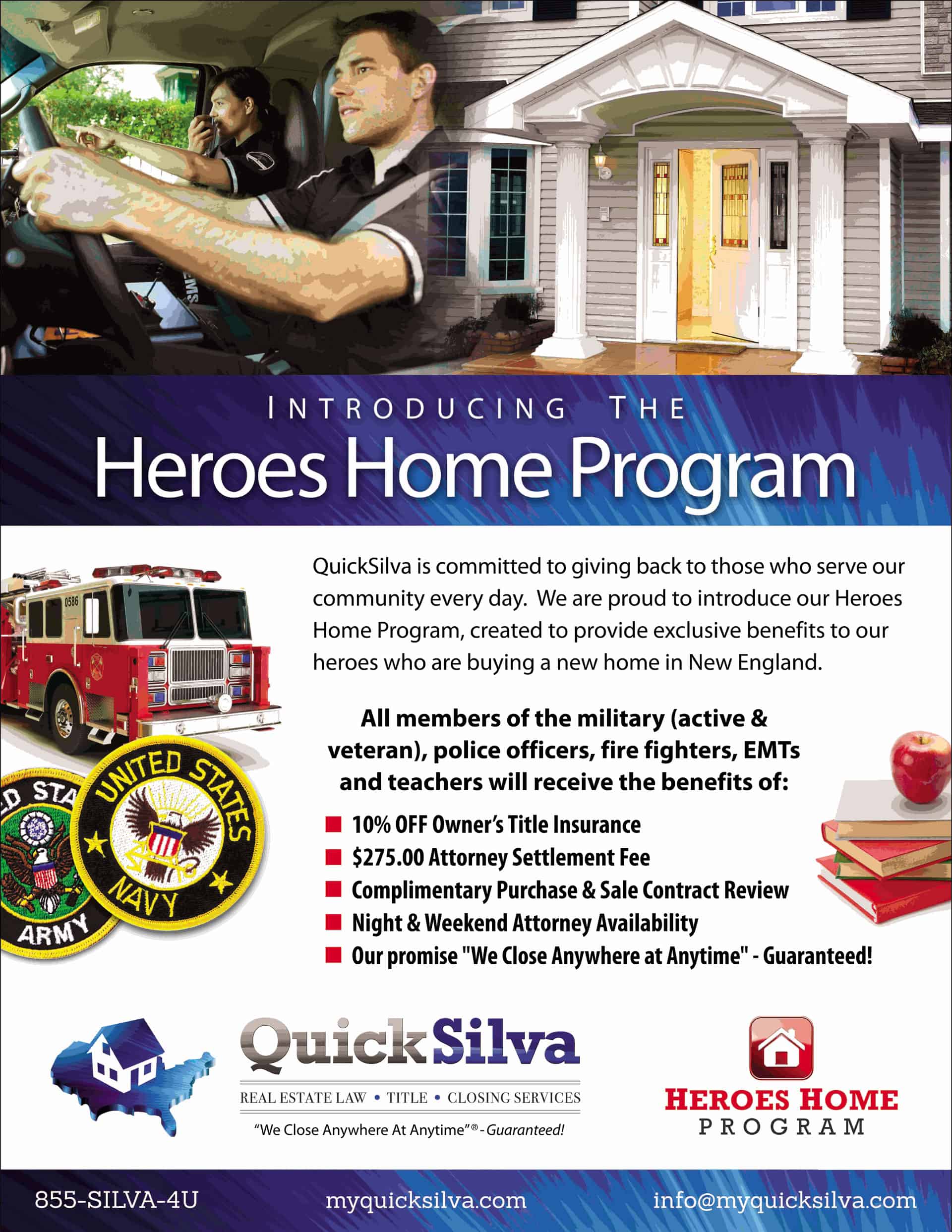 Heroes Home Program flyer